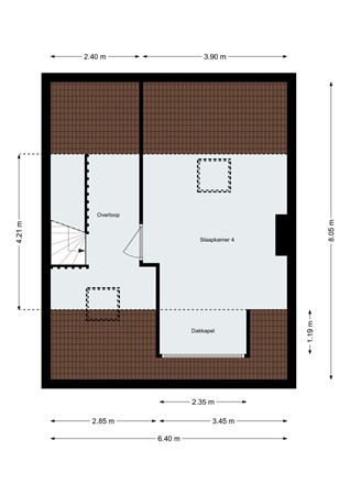 Floorplan - Mozartlaan 33, 4614 AL Bergen op Zoom